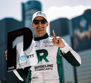 Palou Masters Tricky Detroit for Second Consecutive Pole