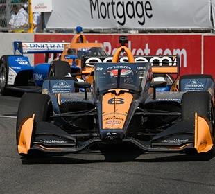 Teammates Rosenqvist, Rossi Fiesty in Late Detroit Duel