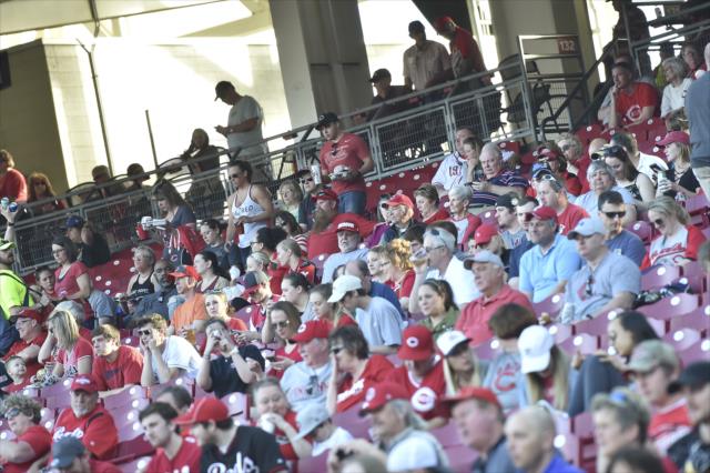 View Conor Daly throws first pitch for Cincinnati Reds - Tuesday, May 1, 2018  Photos
