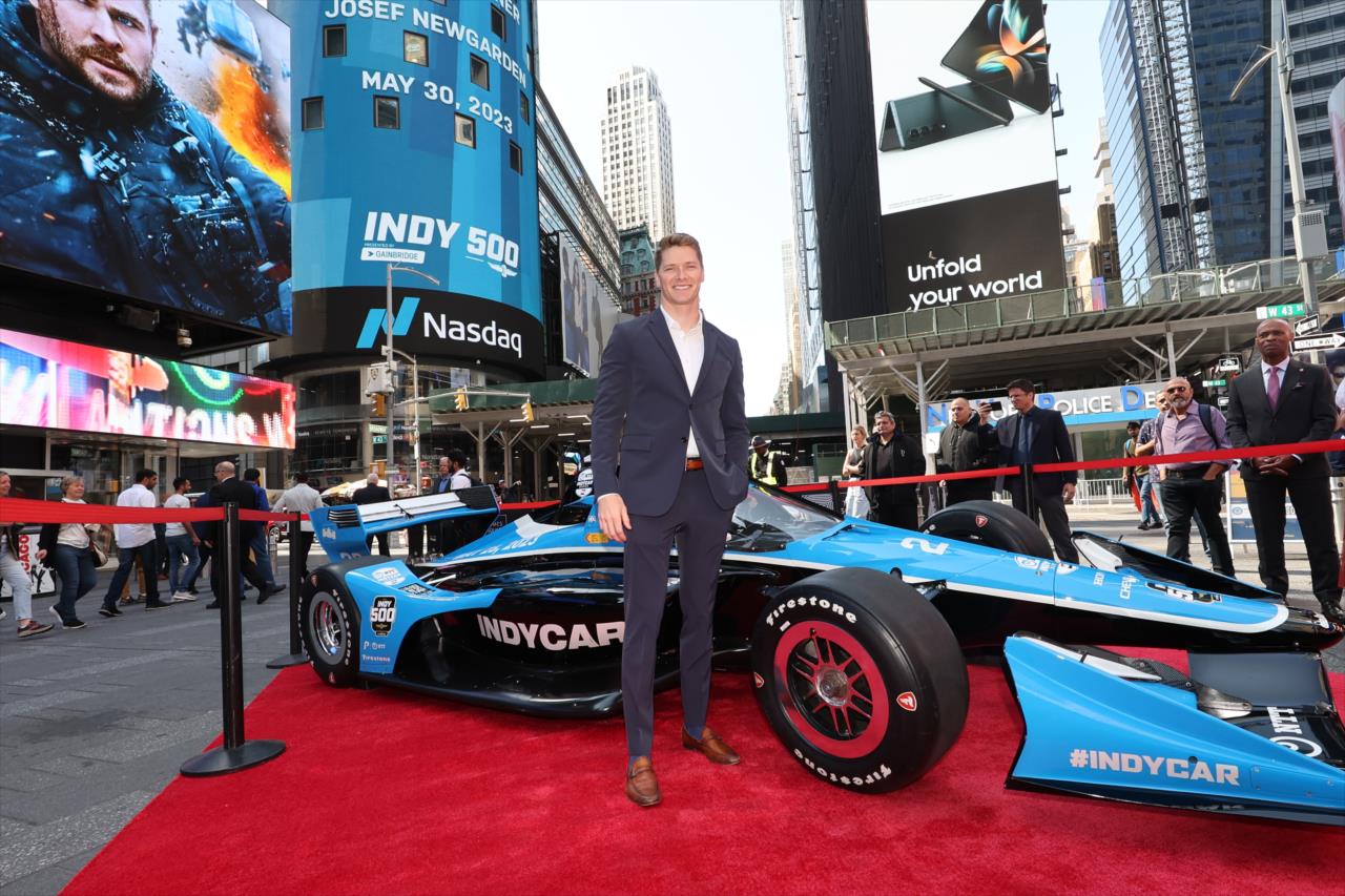 View 2023 Indianapolis 500 Victory Media Tour - Josef Newgarden - Wednesday, May 31, 2023 Photos
