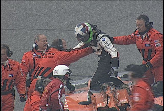 View Firestone Indy 400 crash sequence Photos