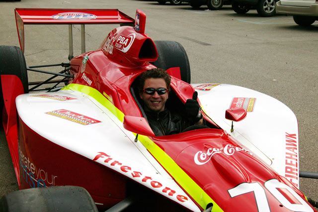 View PBA Bowler Wiseman Drives IndyCar Series Car On Streets Of Indy Photos